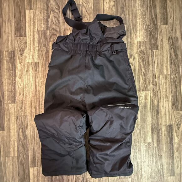 Columbia Black Omni-Tech Insulated Ski Snow Bib Pants Overalls XL - Picture 1 of 9